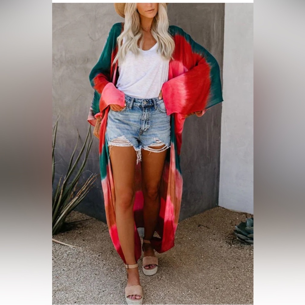 Tie dye duster